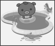 子供用プールなし